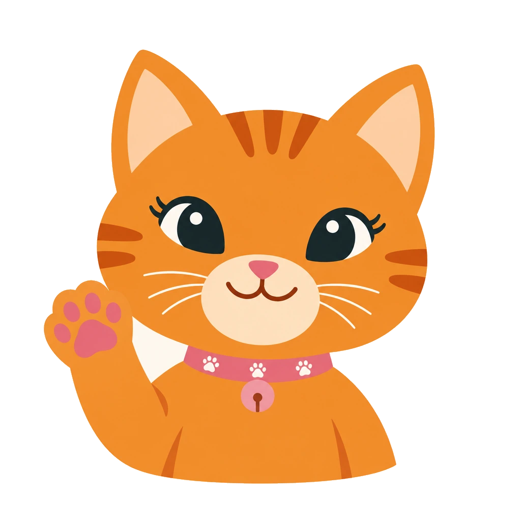 Annie, the SERUMeta cat, waving